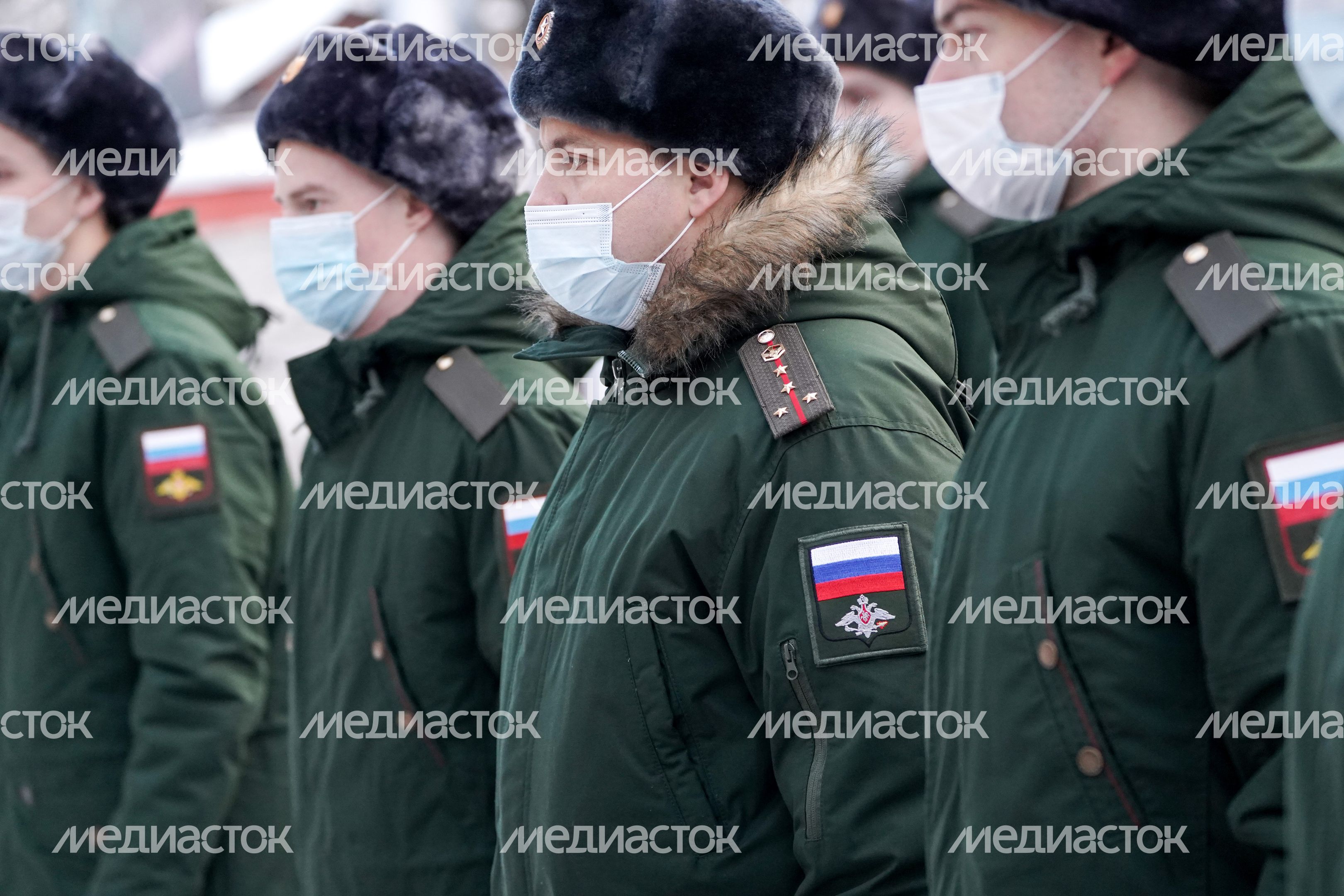 Отправка призывников в научные роты ВС РФ