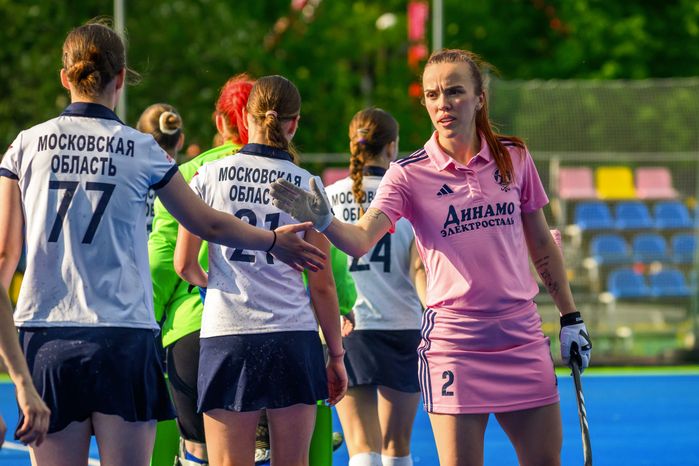 «Динамо-Электросталь» обыграло «СШОР по ИВС» на Чемпионате России по хоккею на траве среди женских команд в Электростали