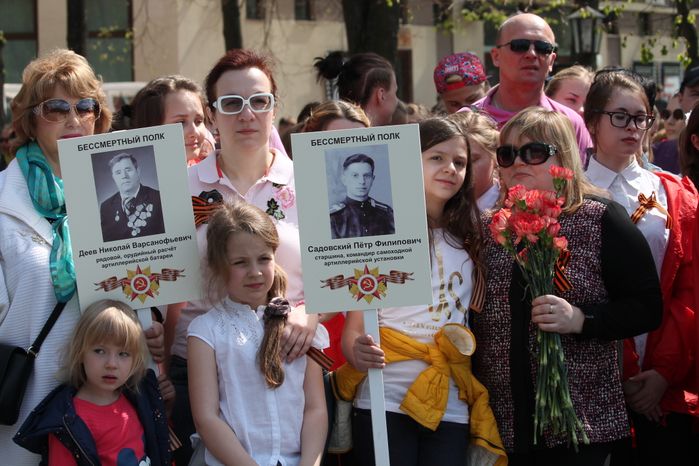 Акция «Бессмертный полк» в Звенигороде