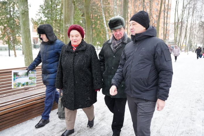 Проверка Губернатором Центрального парка культуры и отдыха в Пушкино