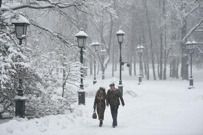 Рекордный снегопад в Москве и Подмосковье
