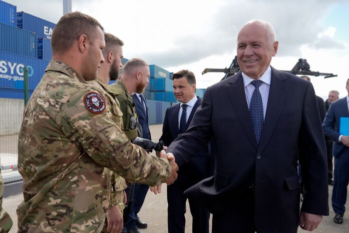 Сергей Чемезов на открытии высокотехнологичного комплекса для досмотра грузовых контейнеров в Чехове