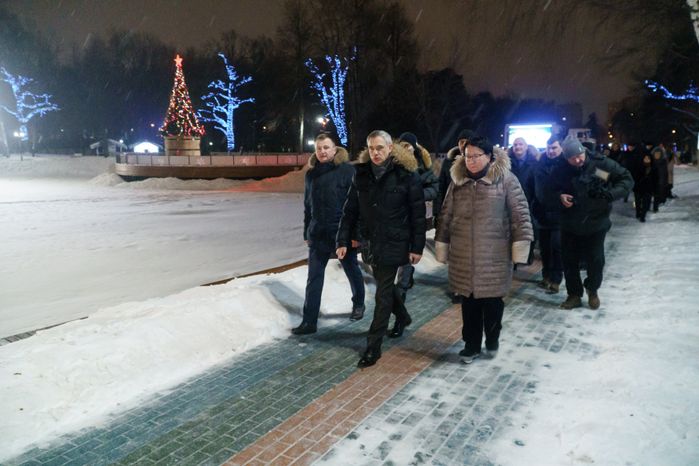 Проверка готовности купели на Ивановских прудах к крещенским купаниям