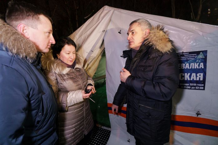 Проверка готовности купели на Ивановских прудах к крещенским купаниям