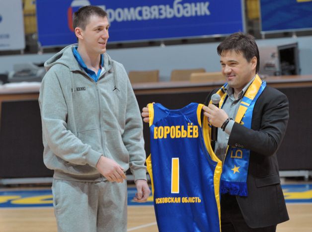 Андрей Воробьев на встрече с БК «Химки»