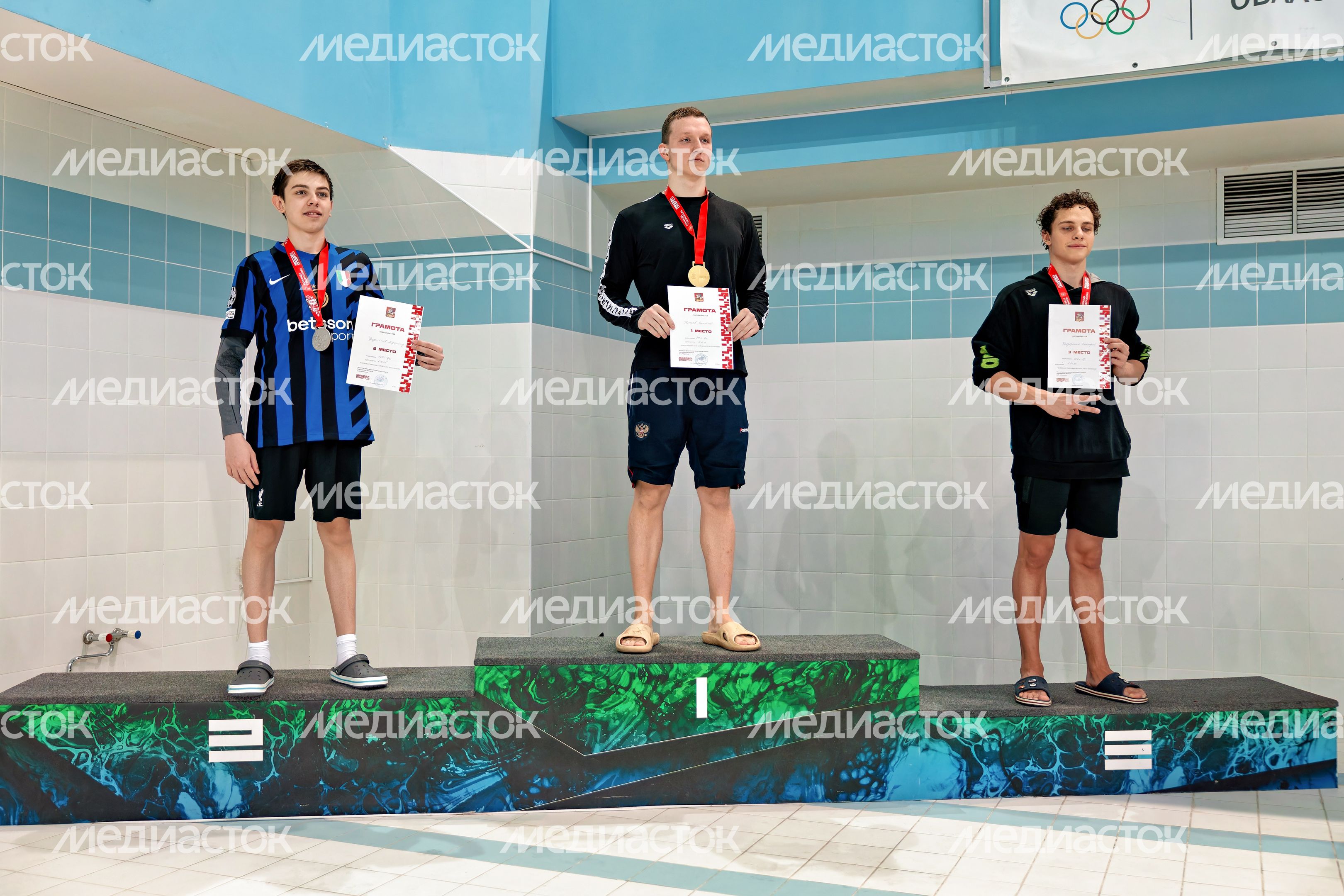 Награждение победителей Чемпионата Московской области по плаванию в Рузе Награждение победителей Чемпионата Московской области по плаванию в Рузе