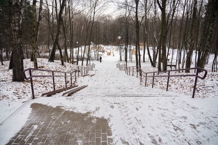 Люберцы. Томилинский лесопарк. Зима
