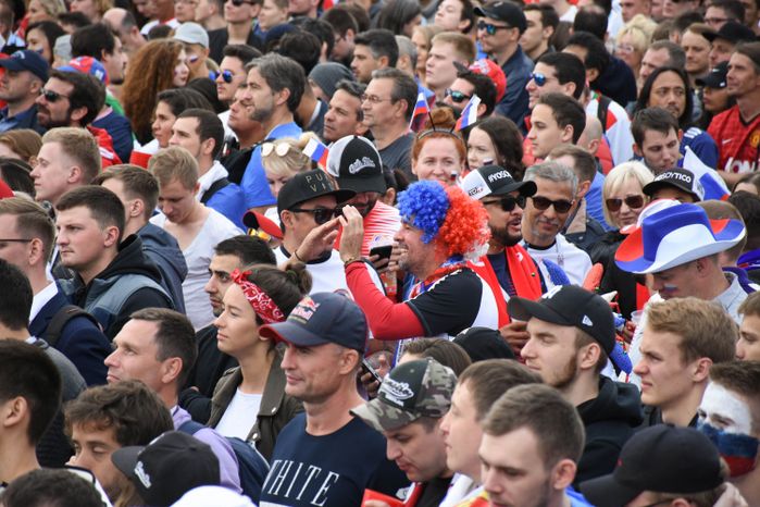 Открытие Чемпионата мира по футболу в Москве на Воробьёвых горах