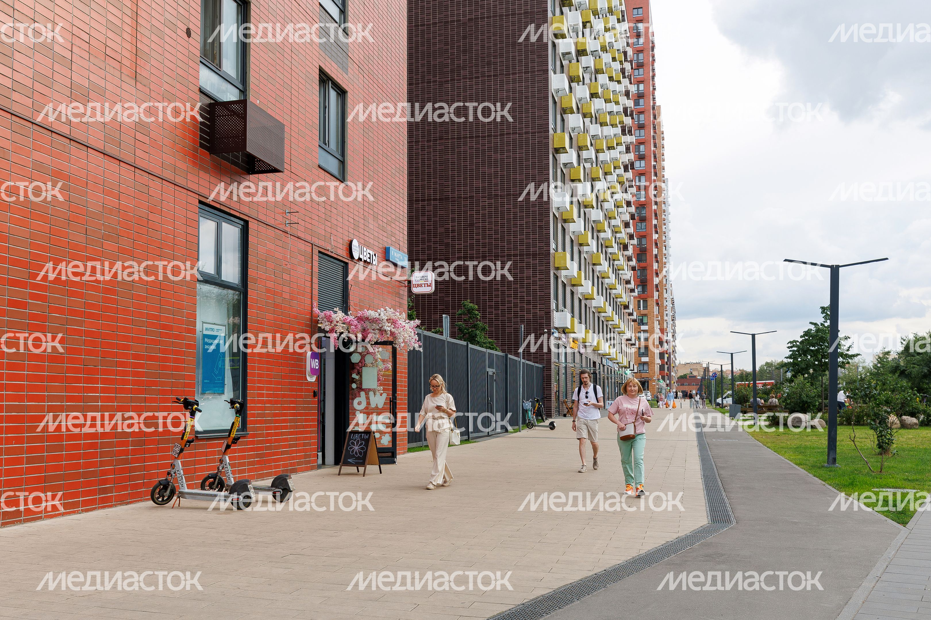 Городской пейзаж многоэтажек в Люберцах Городской пейзаж многоэтажек в Люберцах