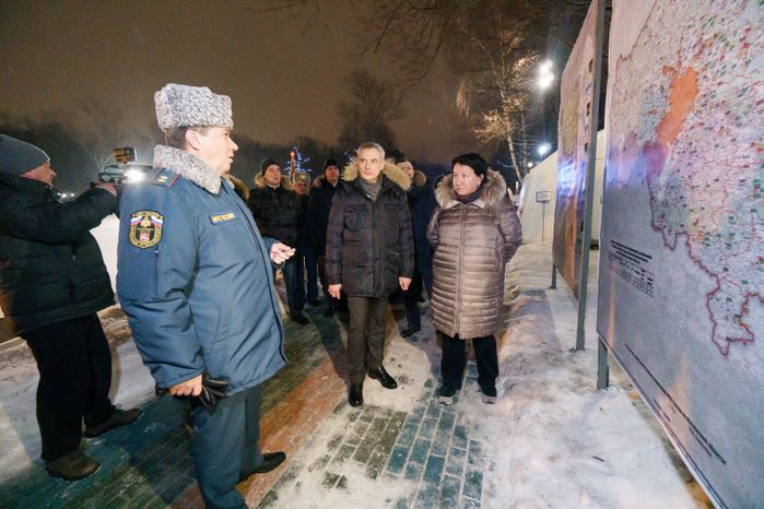 Проверка готовности купели на Ивановских прудах к крещенским купаниям