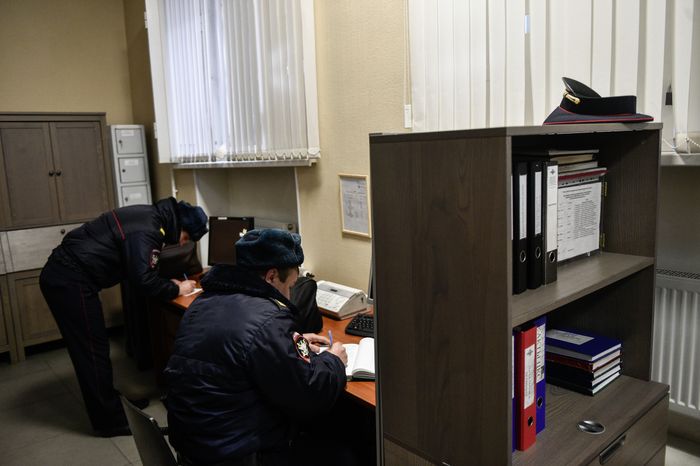 Работа Полции на Казанском вокзале