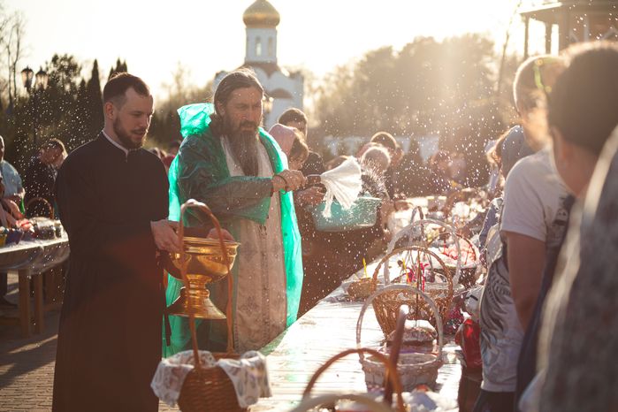 Пасха в Николо-Угрешском монастыре города Дзержинский