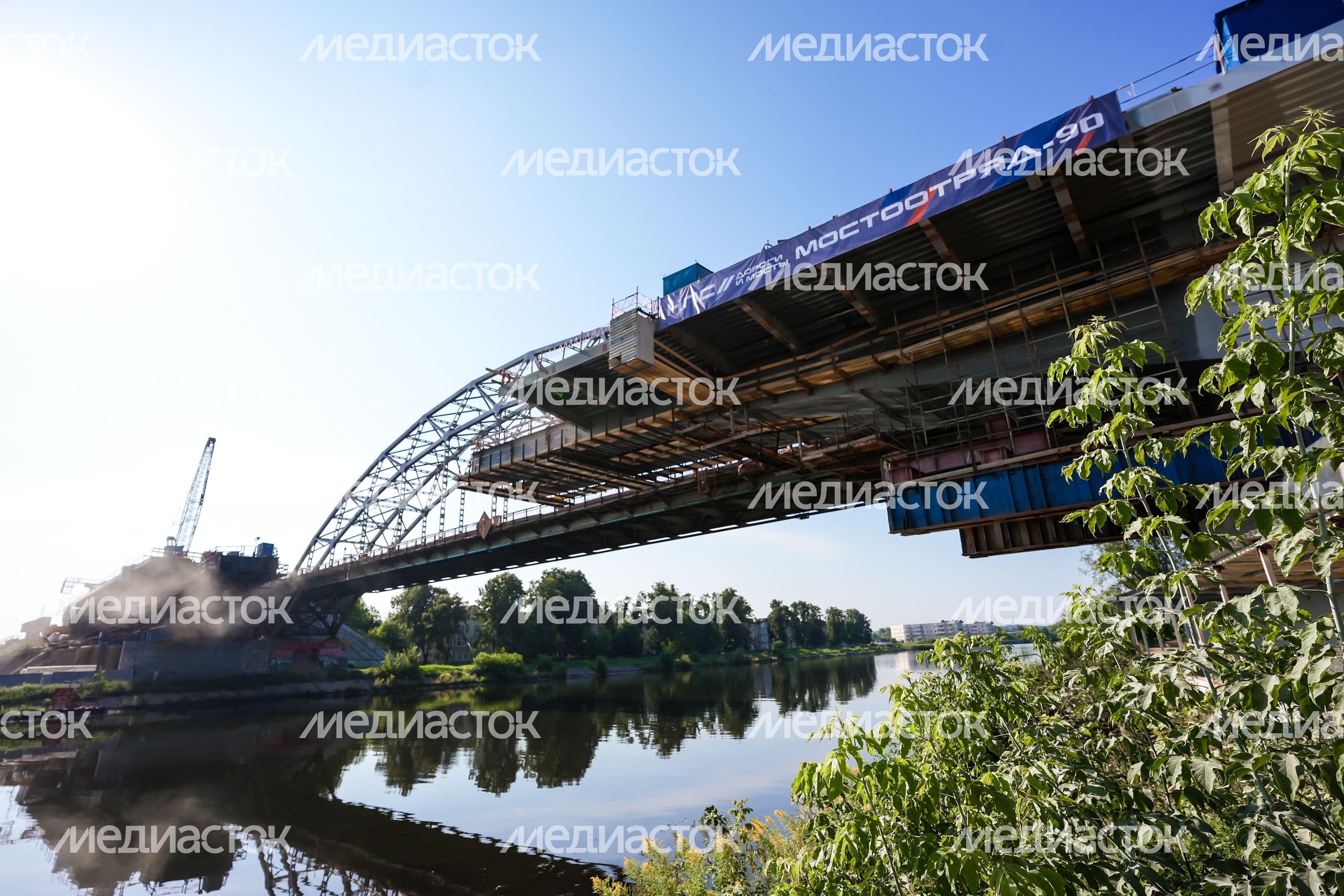 Возведение нового Рогачевского моста в Дмитрове