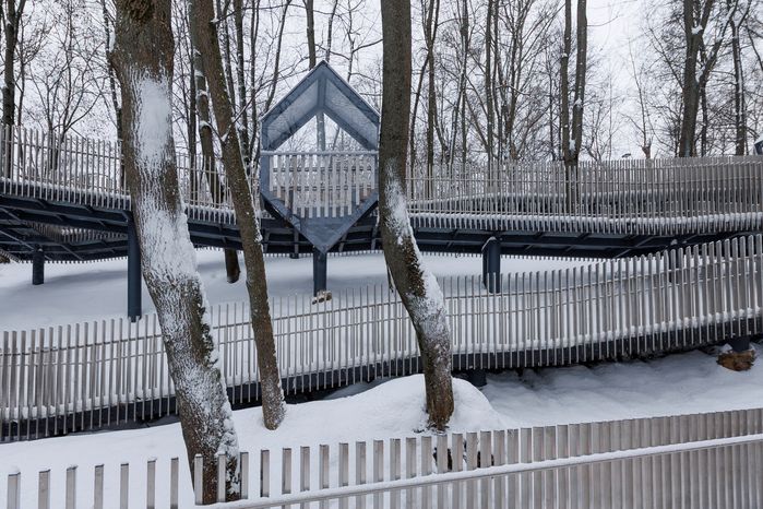 Зима в парке культуры и отдыха имени Л.Н. Толстого в Химках