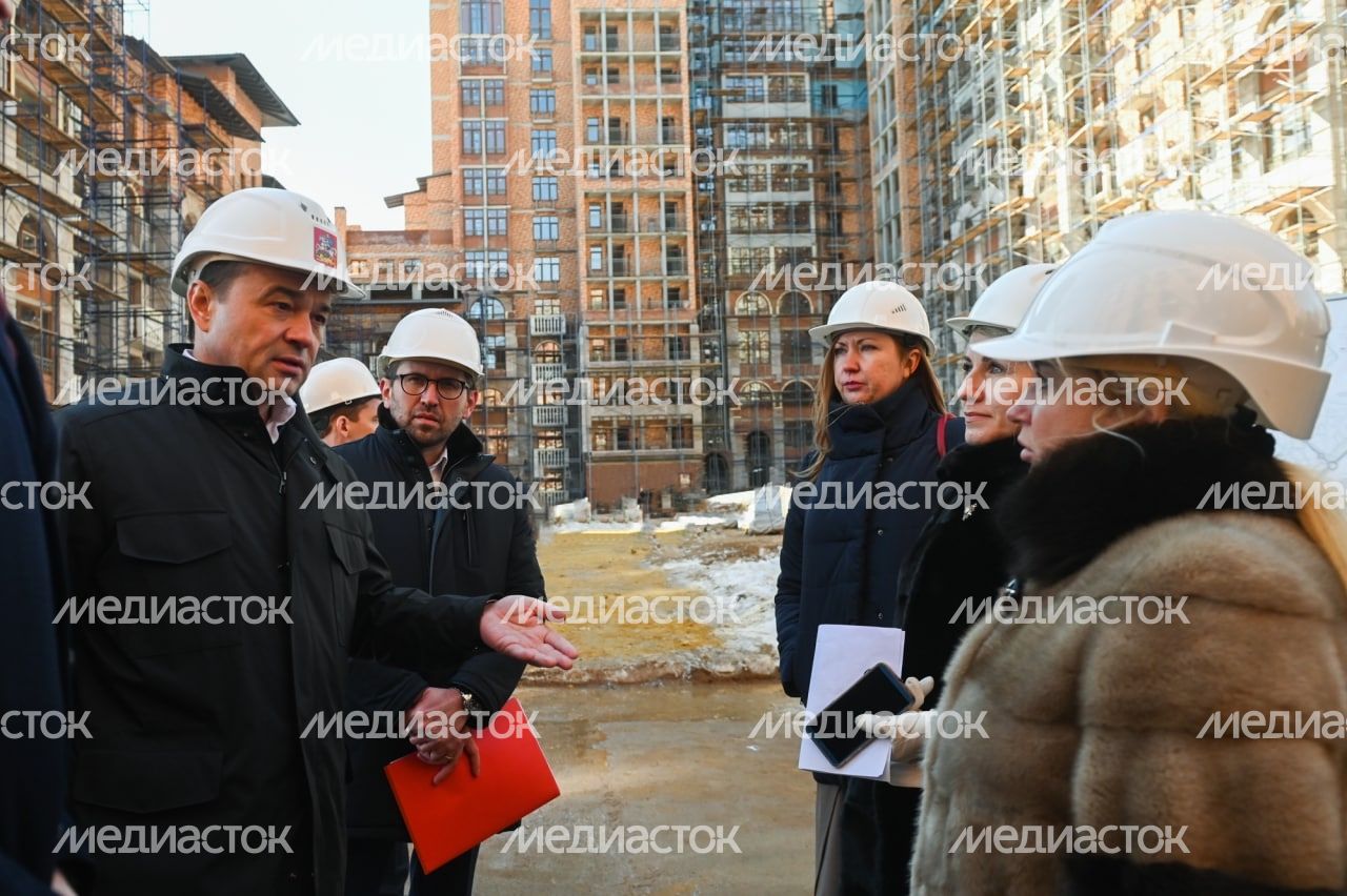 Проверка Губернатором Подмосковья хода текущих работ в ЖК «Лайково»