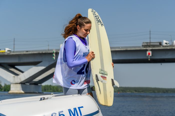 Чемпионат Московской области по серфингу на Пироговском водохранилище в Долгопрудном