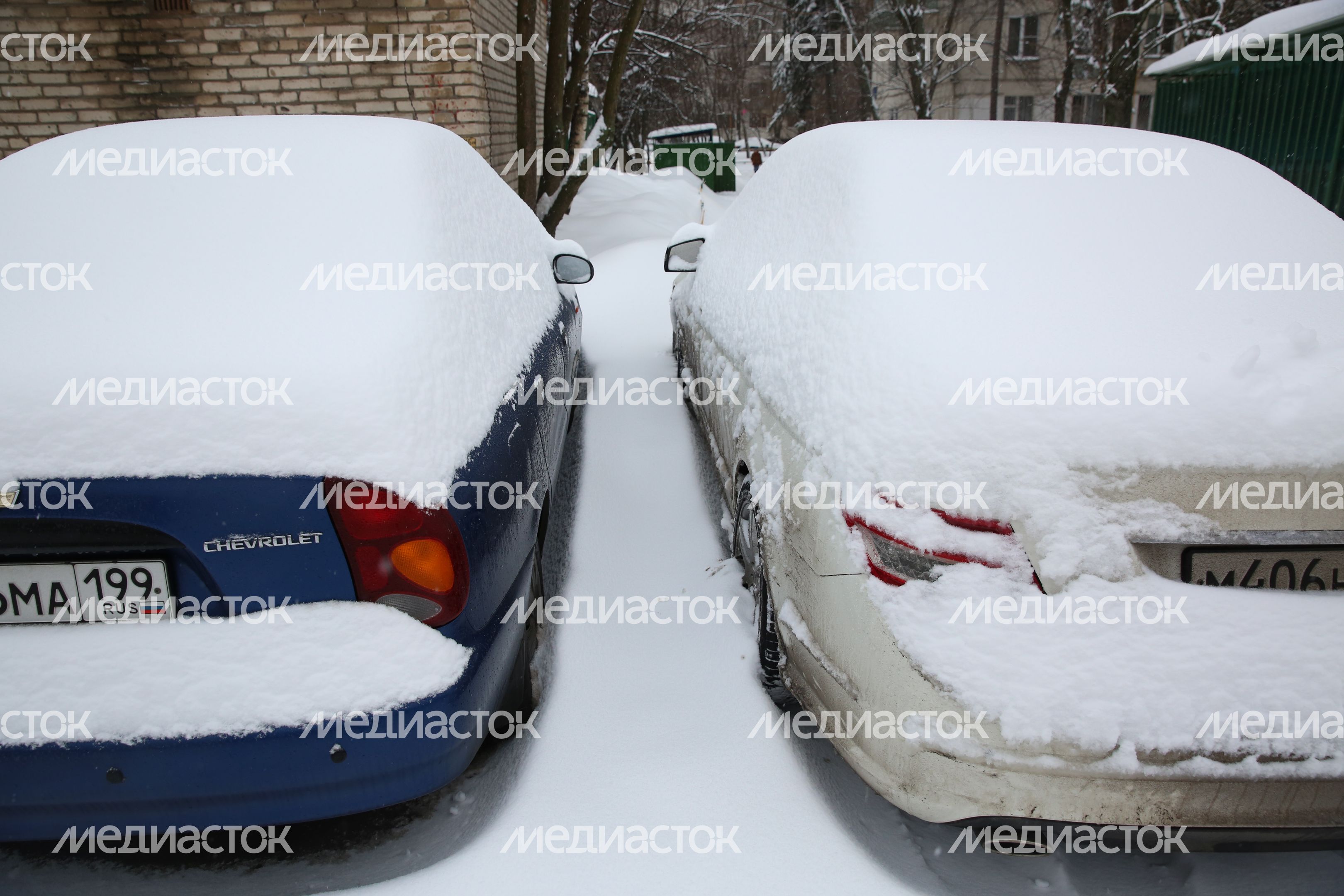Снегопад в Москве