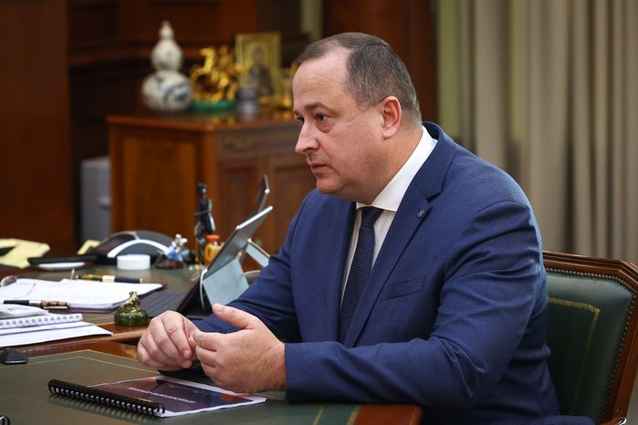 Рабочая встреча Губернатора Подмосковья Андрея Воробьева с Главой Серпухова Сергеем Никитенко