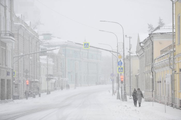 Рекордный снегопад в Москве и Подмосковье