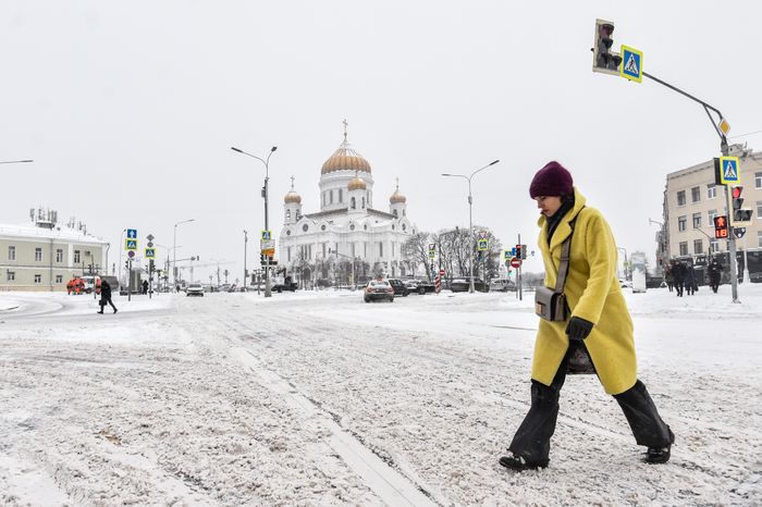 Снегопад в Москве