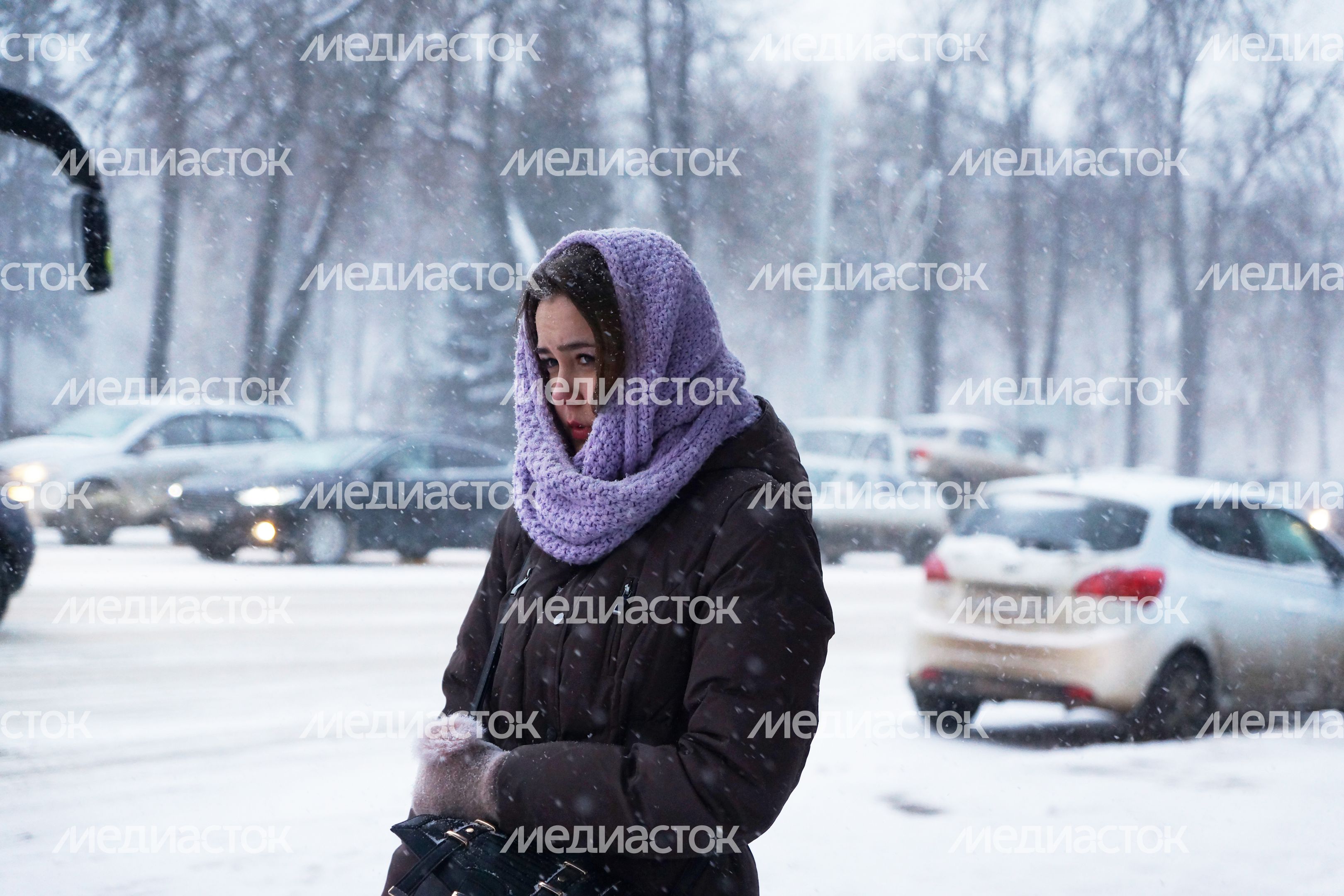 Снегопад в Подольске