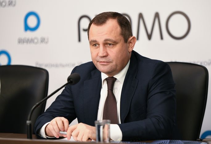 Пресс-конференция председателя Мособлдумы Игоря Брынцалова