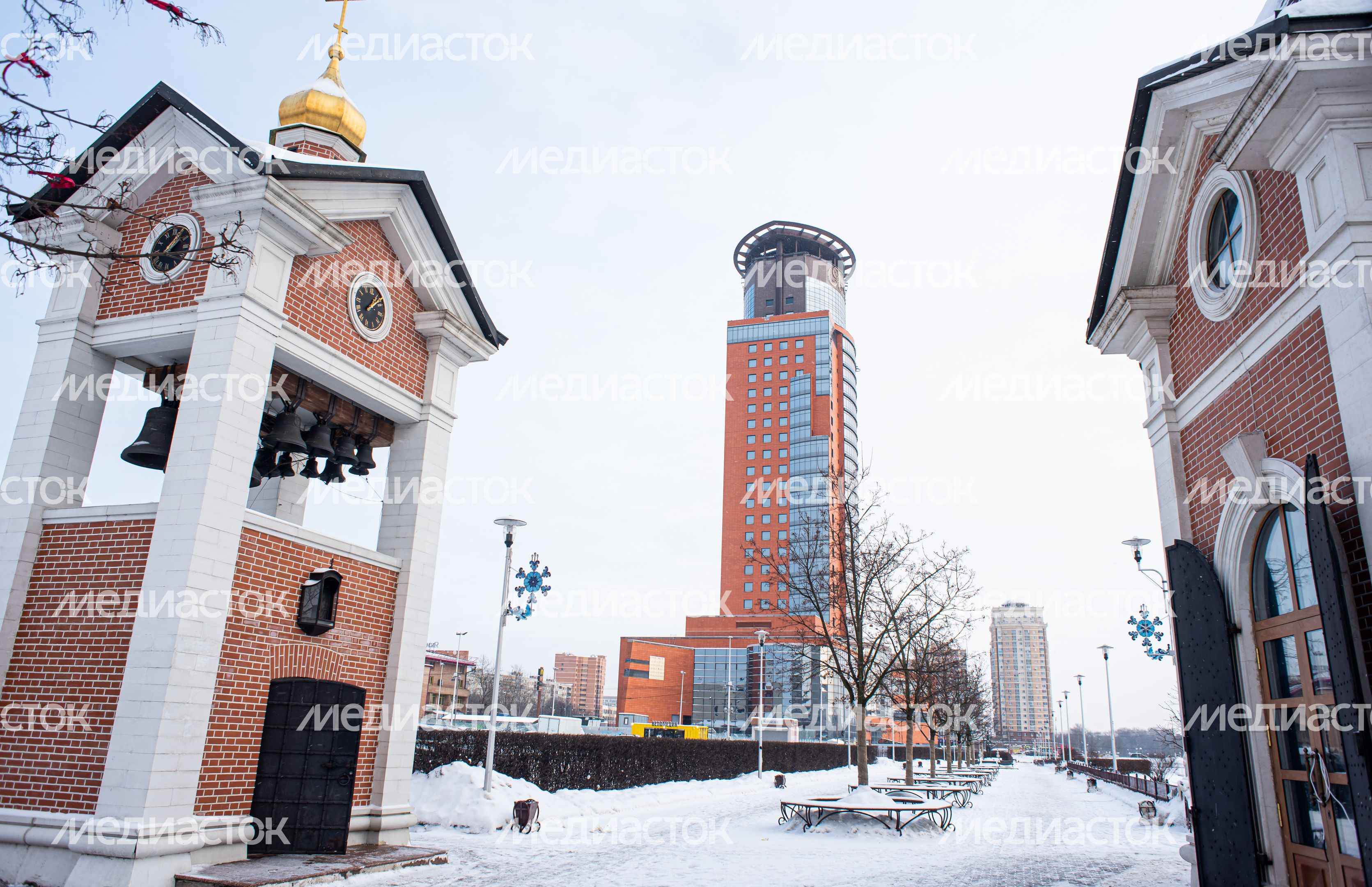 Зимние виды города Щелково
