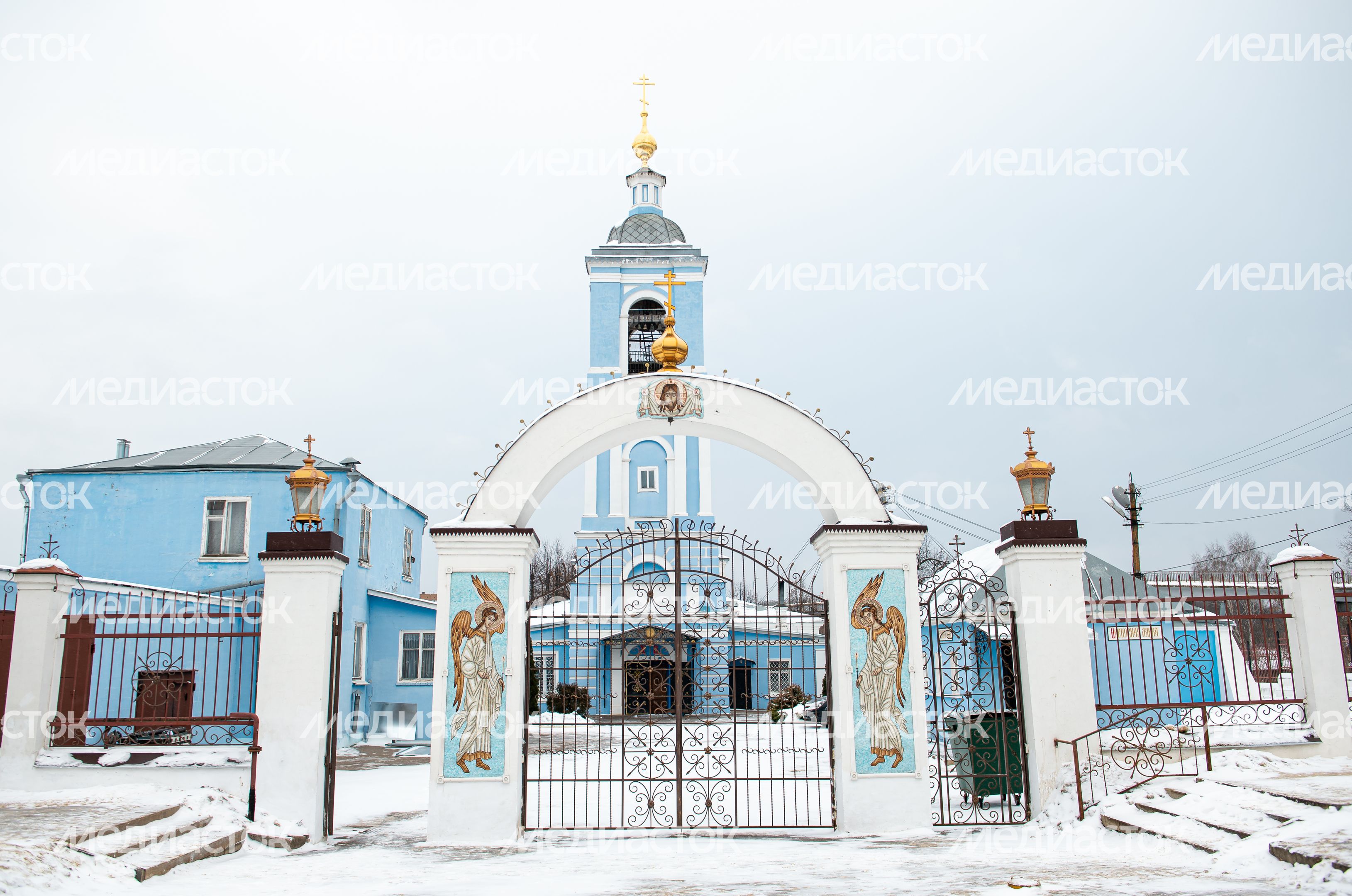 Зимние виды города Воскресенск