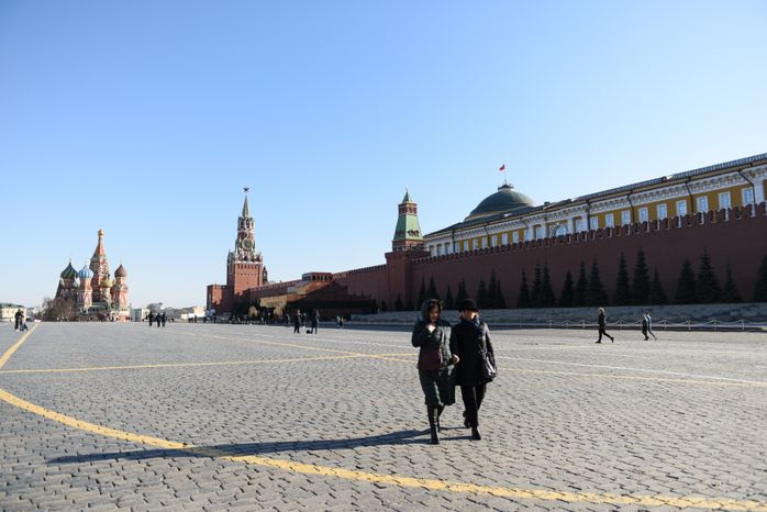 Москва во время режима повышенной готовности из-за угрозы распространения коронавируса