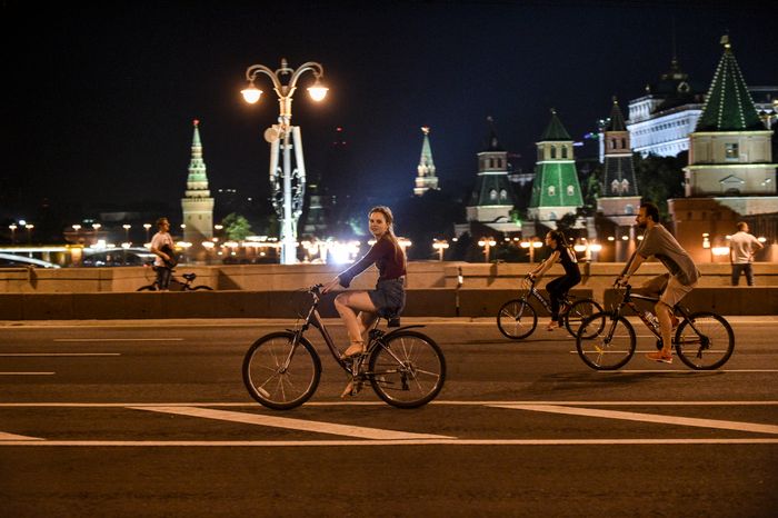 Второй ночной велопарад в Москве