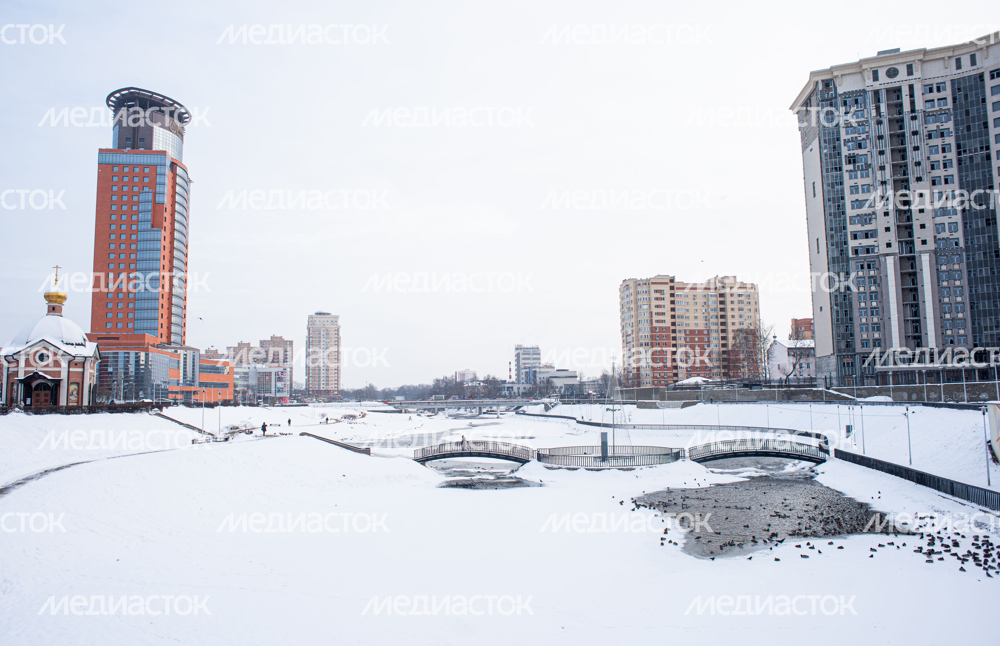Зимние виды города Щелково