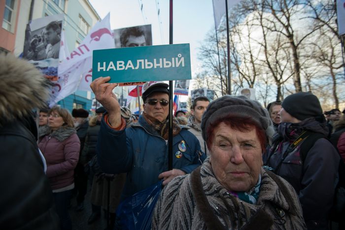 Марш памяти убитого политика Бориса Немцова в Москве