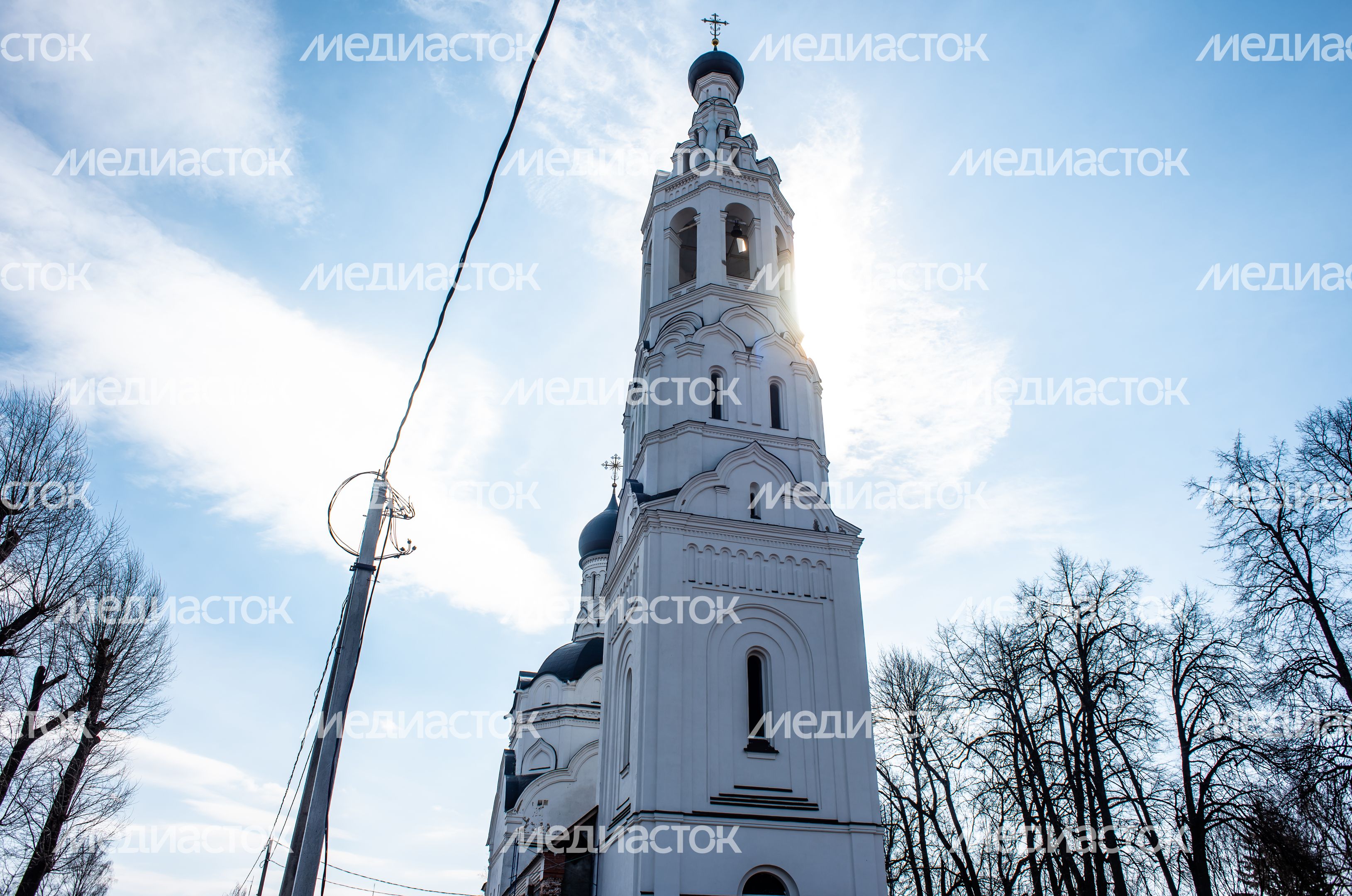 Весенние виды Церкви Благовещения Пресвятой Богородицы в селе Липицы