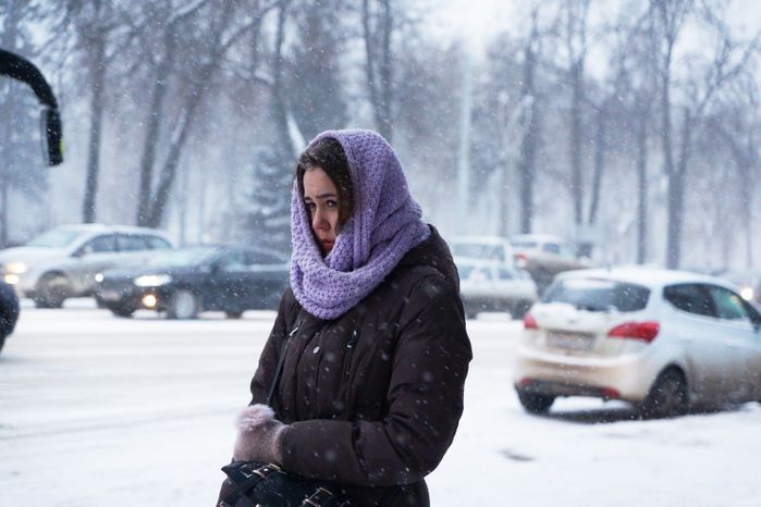 Снегопад в Подольске
