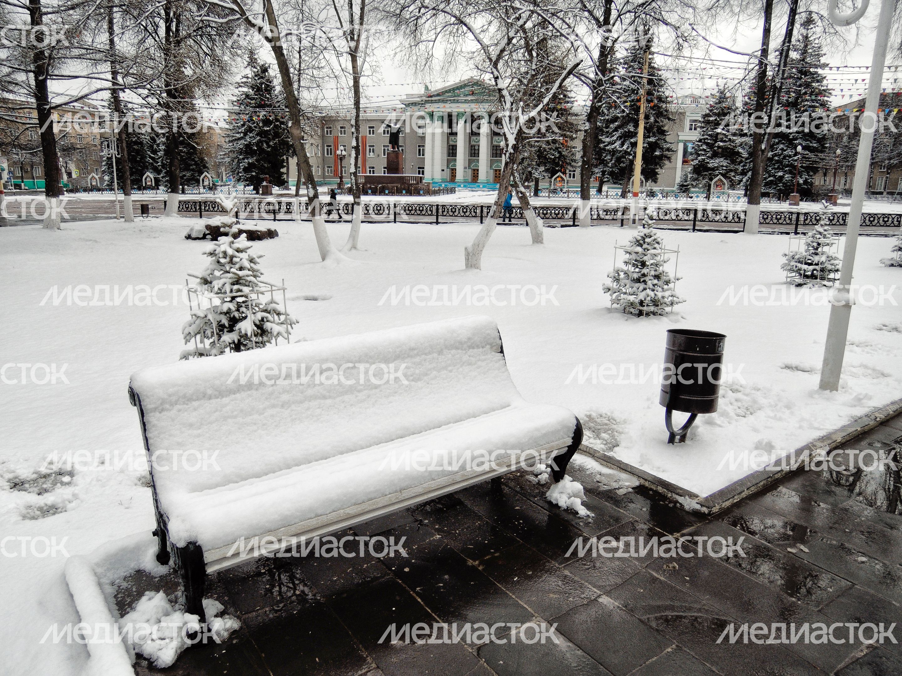 Снег в апреле в Ступино