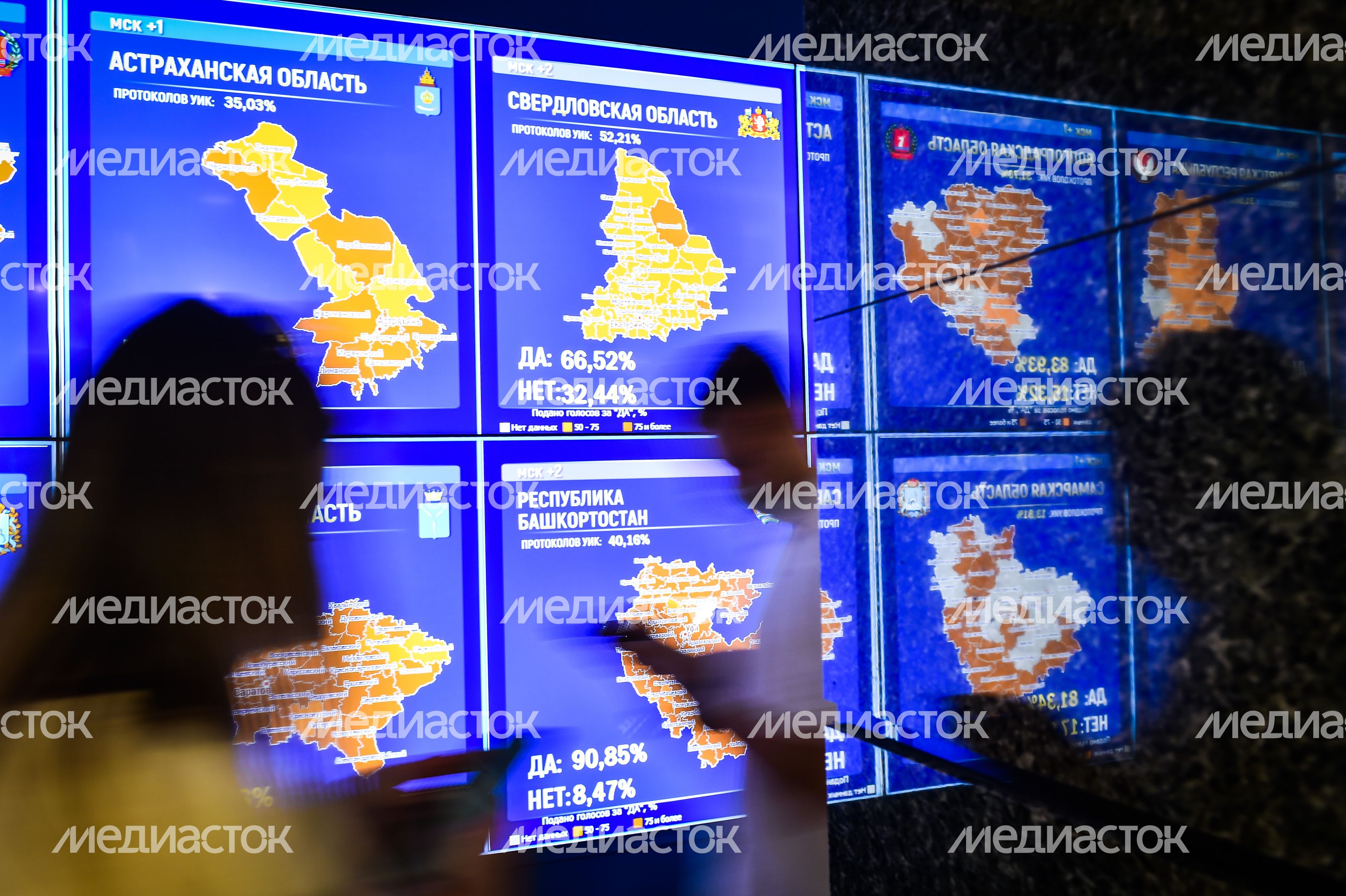 Подведение итогов голосования по внесению поправок в Конституцию РФ