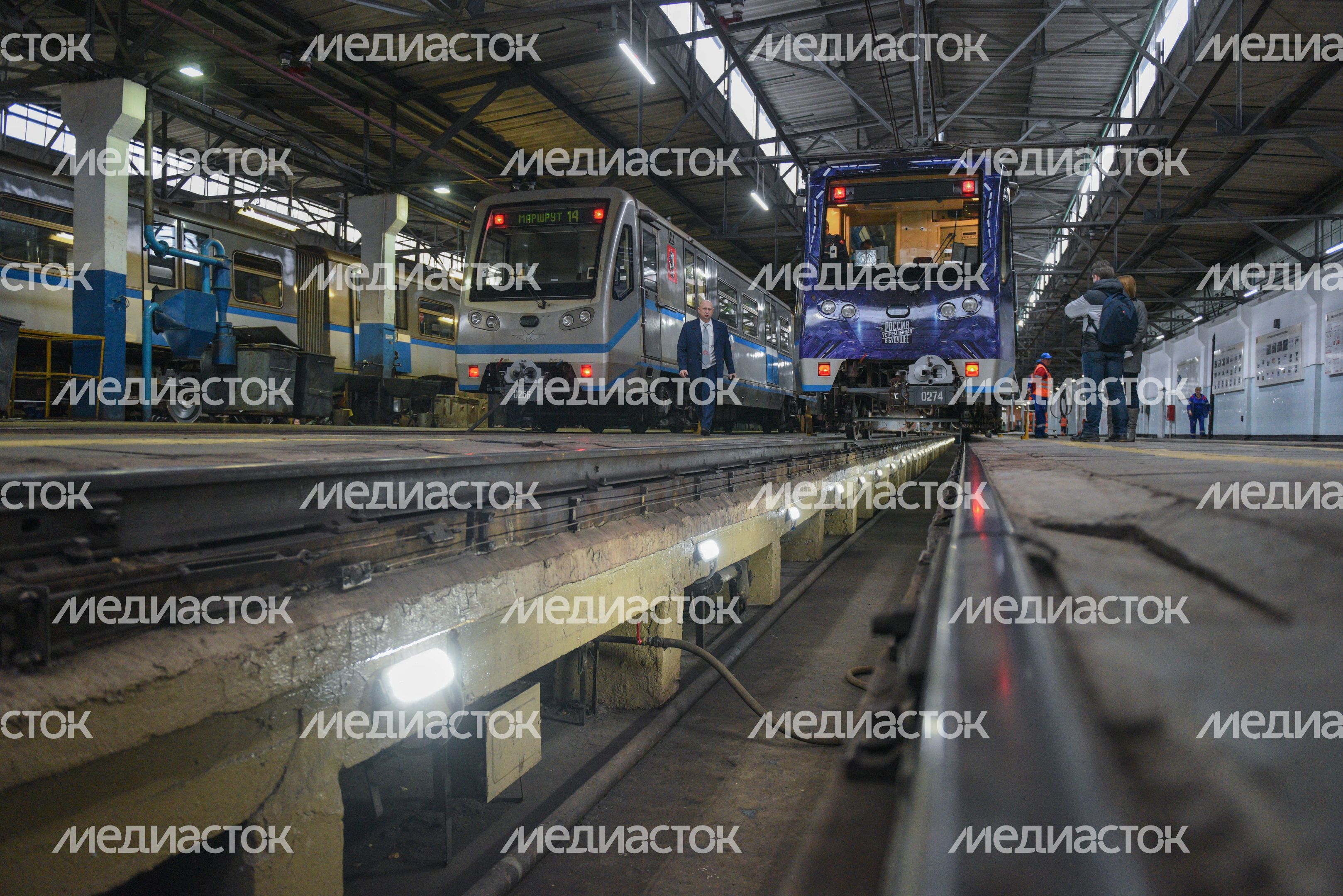 Запуск поезда «Россия, устремленная в будущее» в метро Москвы