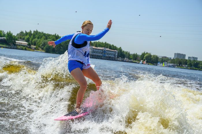 Чемпионат Московской области по серфингу на Пироговском водохранилище в Долгопрудном
