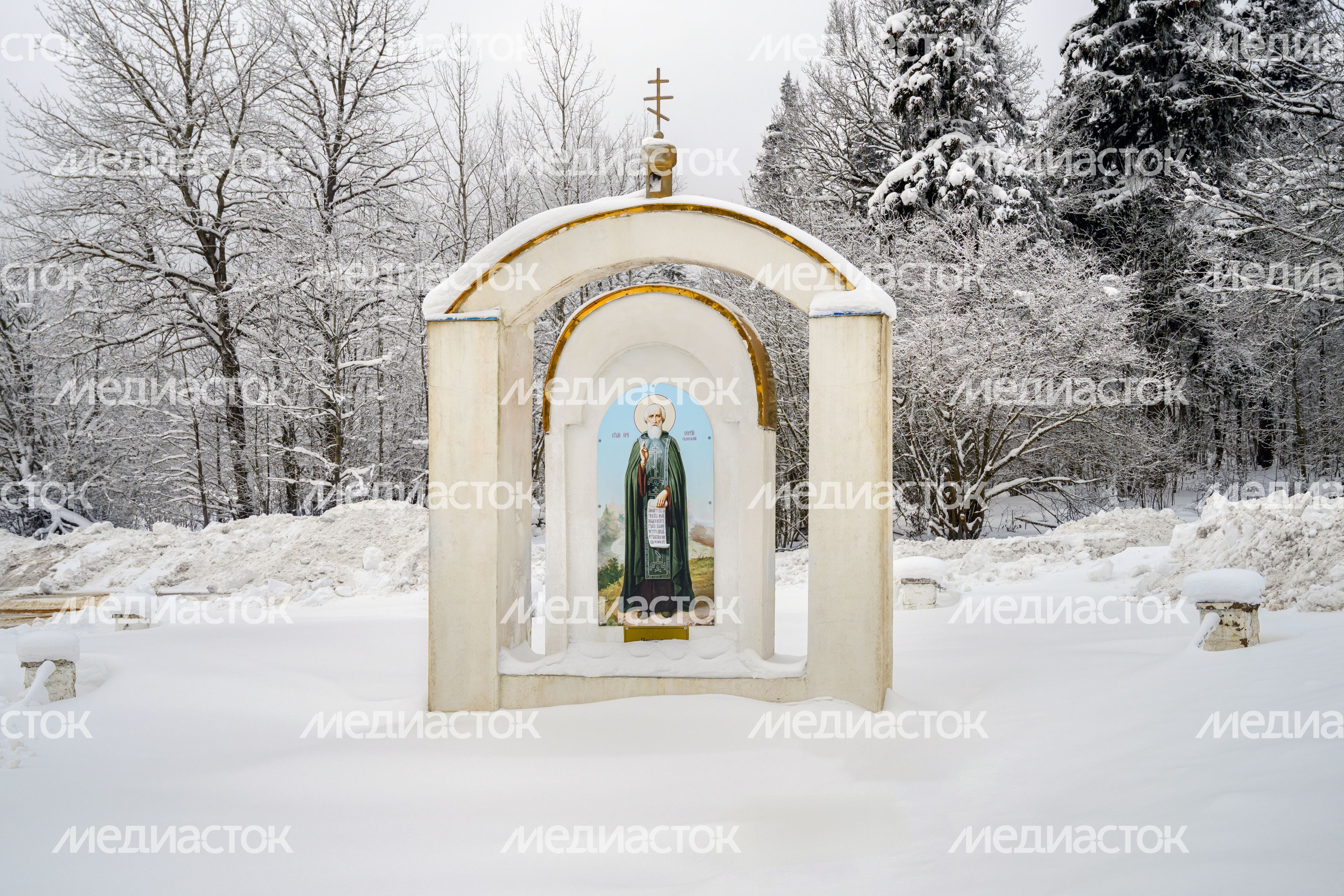 Часовня Сергия Радонежского рядом с деревней Мураново в округе Пушкинский Часовня Сергия Радонежского рядом с деревней Мураново в округе Пушкинский