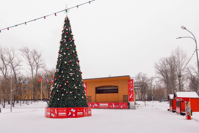 Зимний Щелковский городской парк культуры и отдыха