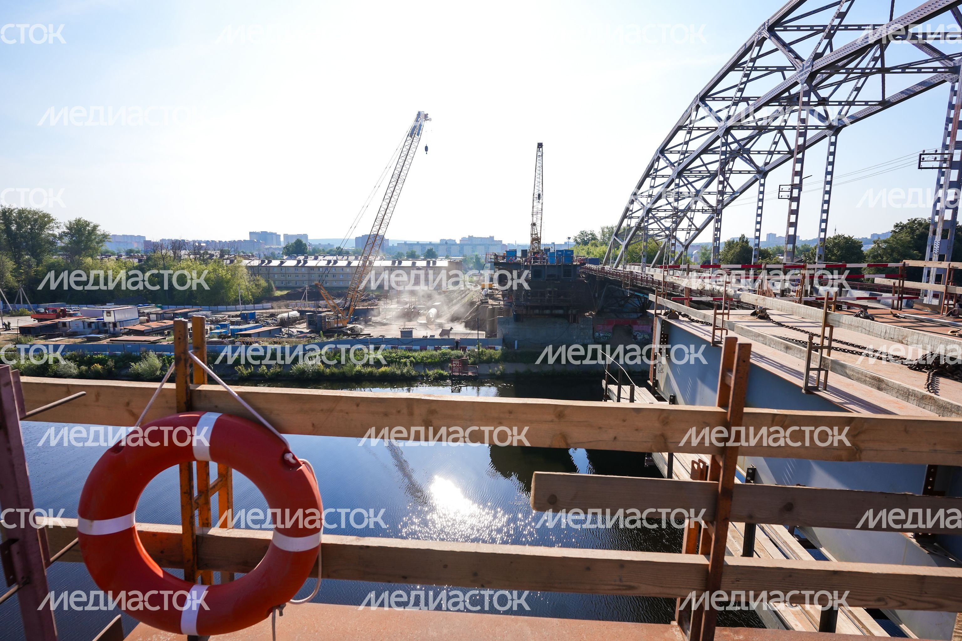 Возведение нового Рогачевского моста в Дмитрове