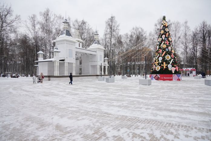 Проверка Губернатором Центрального парка культуры и отдыха в Пушкино