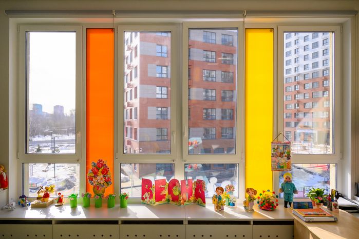 Игровая комната в новом детском саду «Аистенок» в ЖК «Новое Медведково» в Мытищах