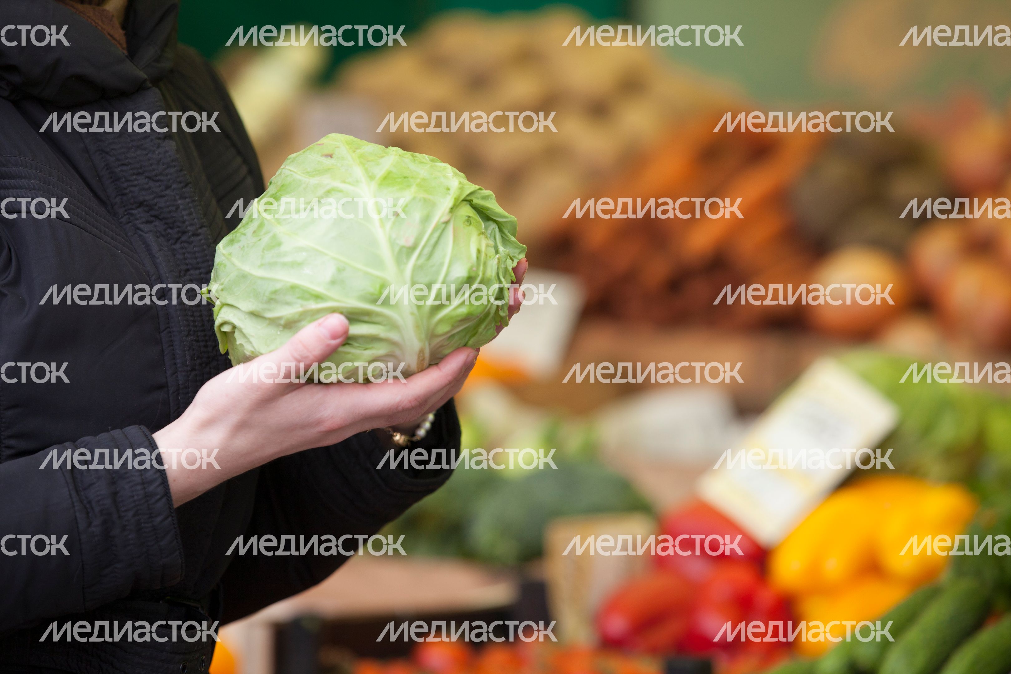 Продуктовый рынок в Москве