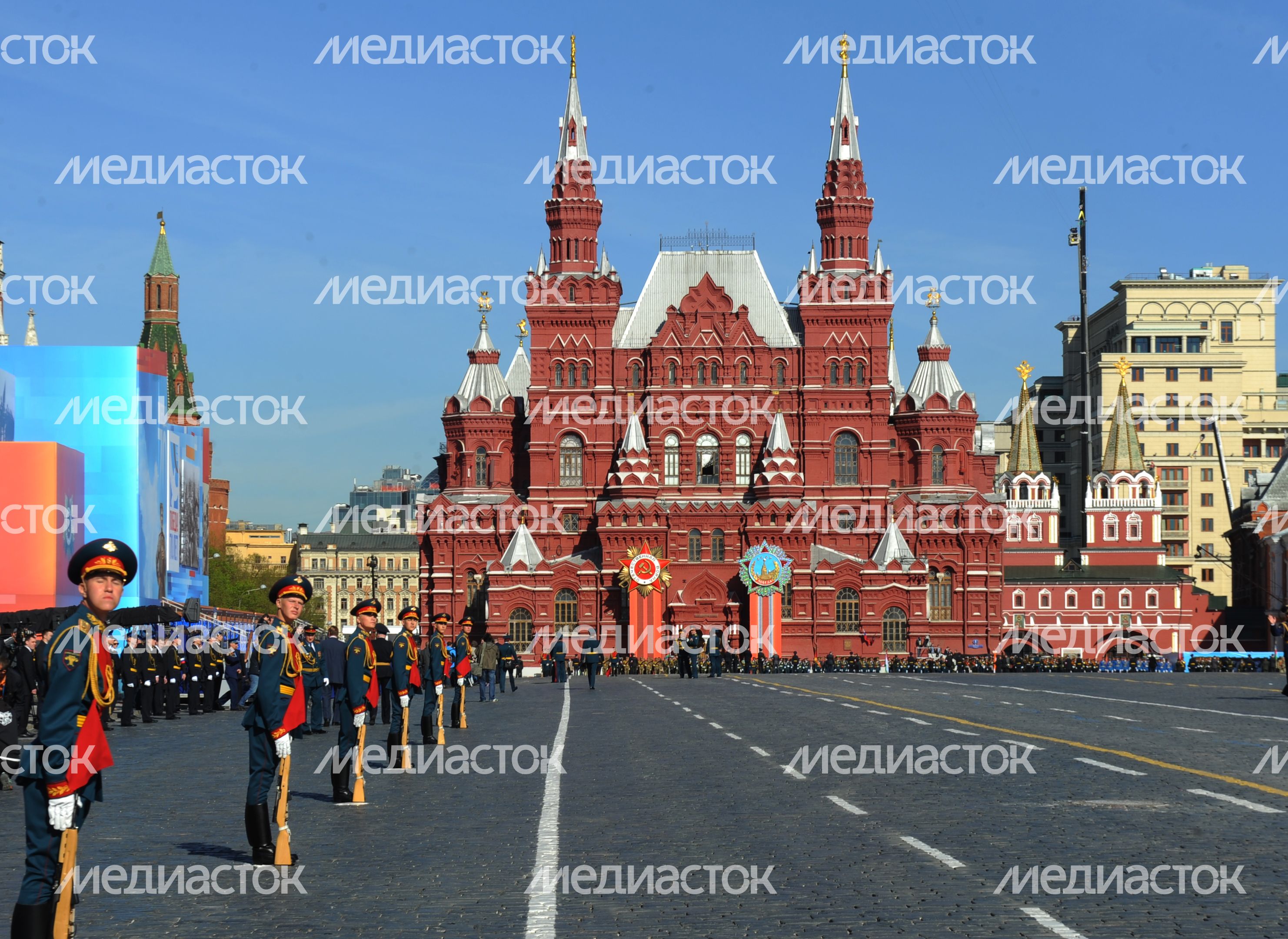 Генеральная репетиция парада Победы на Красной площади