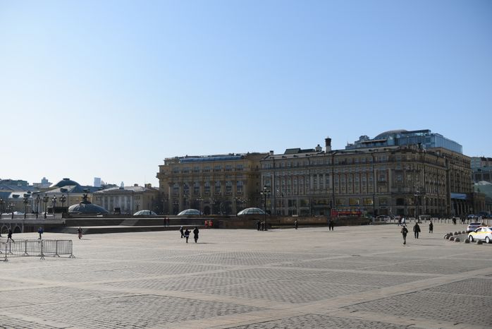 Москва во время режима повышенной готовности из-за угрозы распространения коронавируса