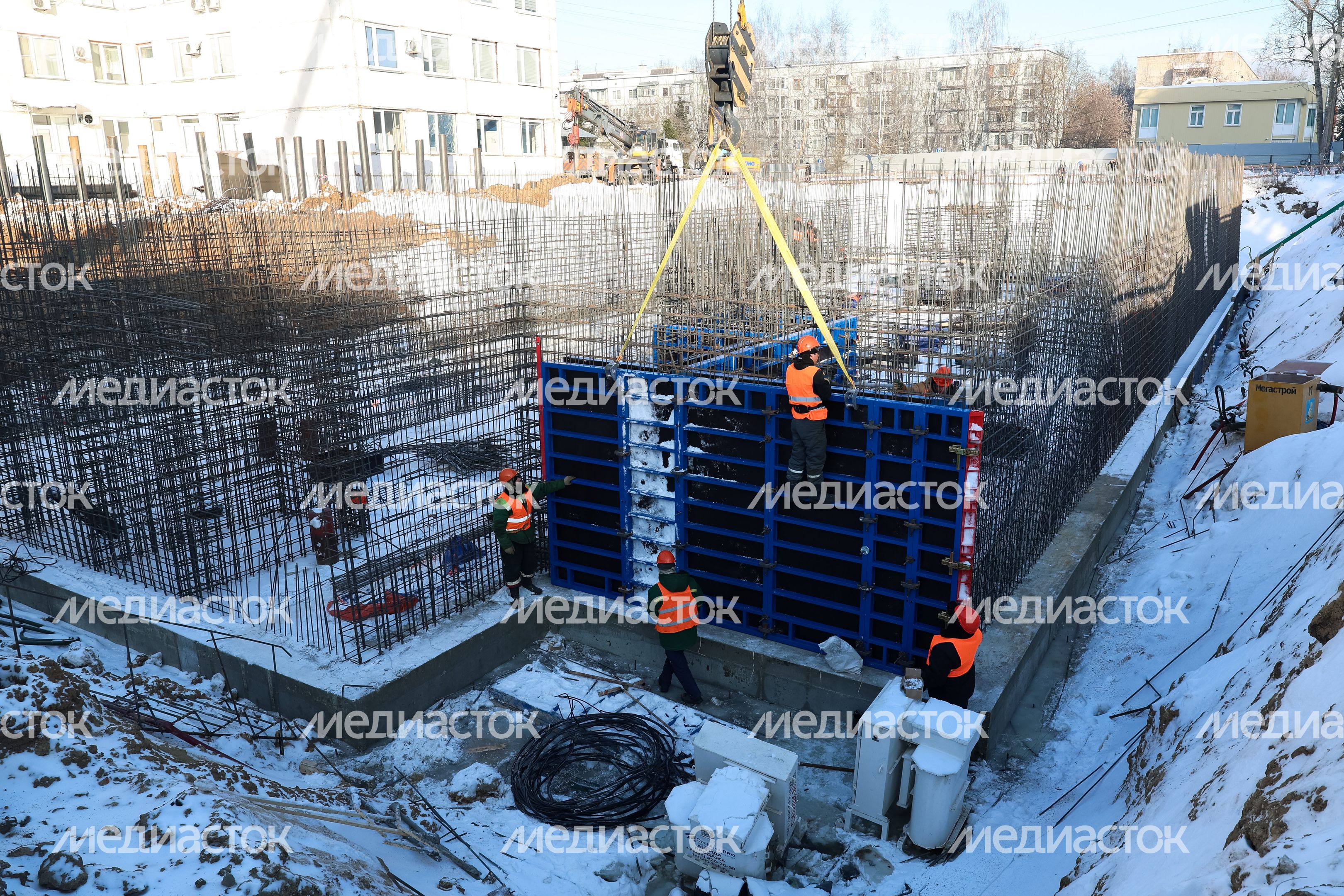 Строительство нового корпуса поликлиники №4 в Нахабино Строительство нового корпуса поликлиники №4 в Нахабино