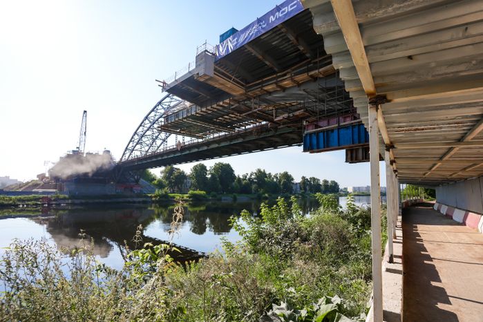 Возведение нового Рогачевского моста в Дмитрове