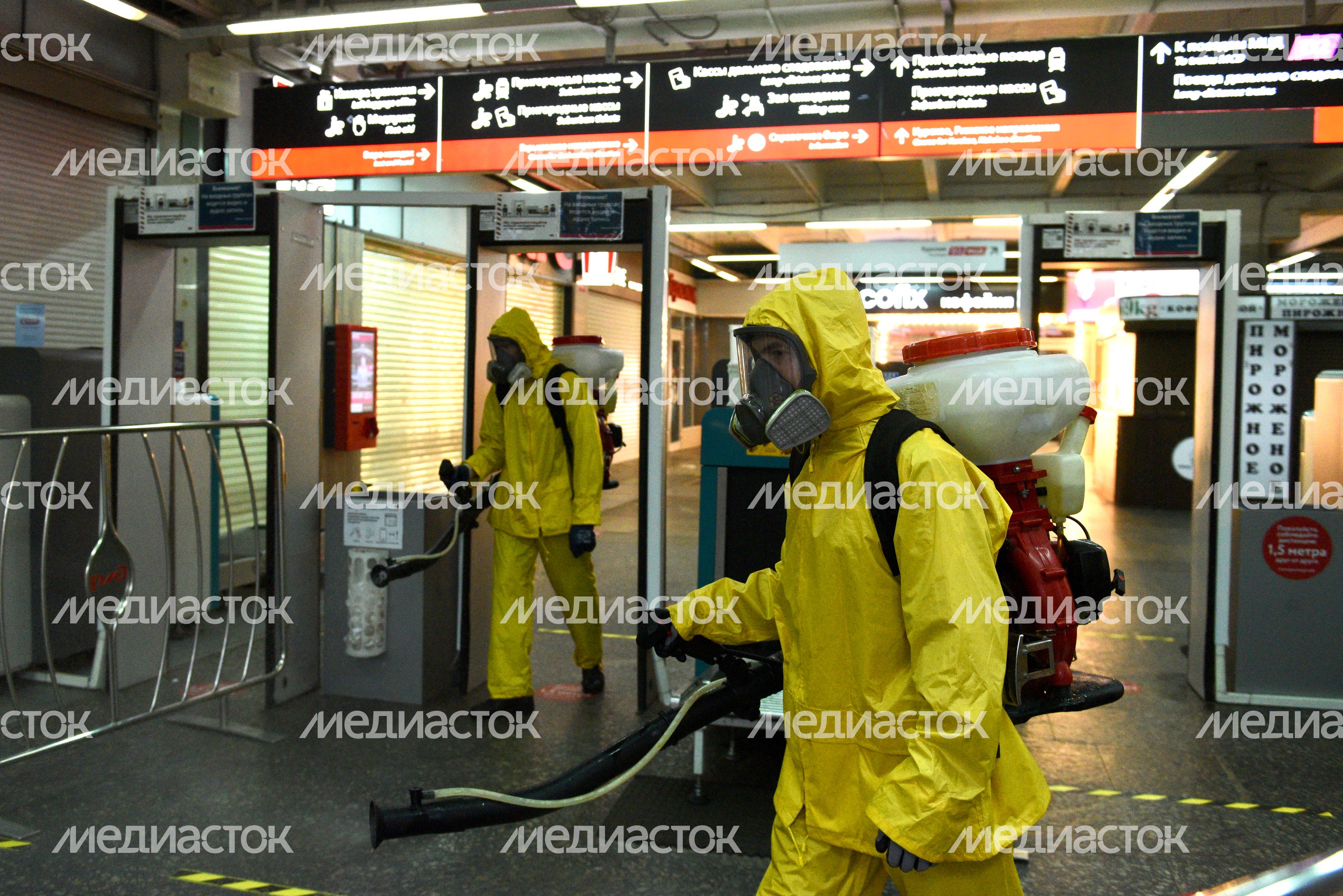 Дезинфекция Курского вокзала в Москве Дезинфекция Курского вокзала в Москве