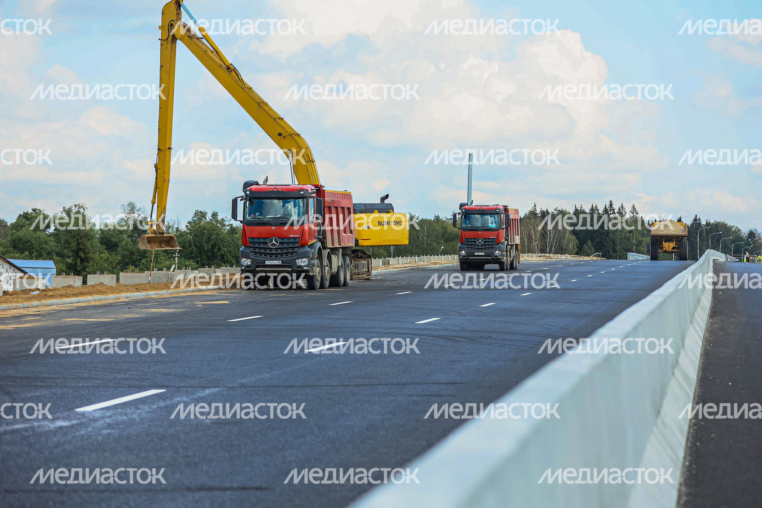 Проверка хода строительства подмосковного участка М-12 «Москва-Казань» Губернатором Подмосковья